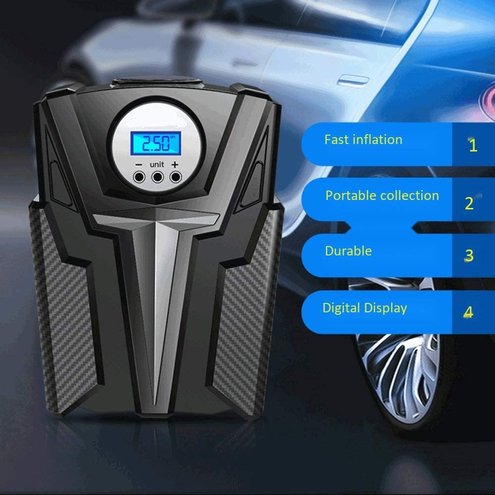 Portable Car Air Compressor - Black