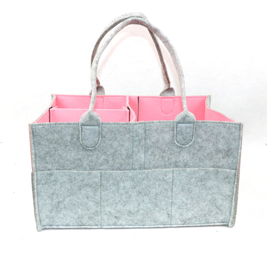 Baby Nappy Caddy Organizer - Pink