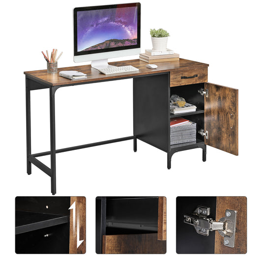 **CLEARANCE** VASAGLE Computer Desk with Drawer and Cabinet for Home Office