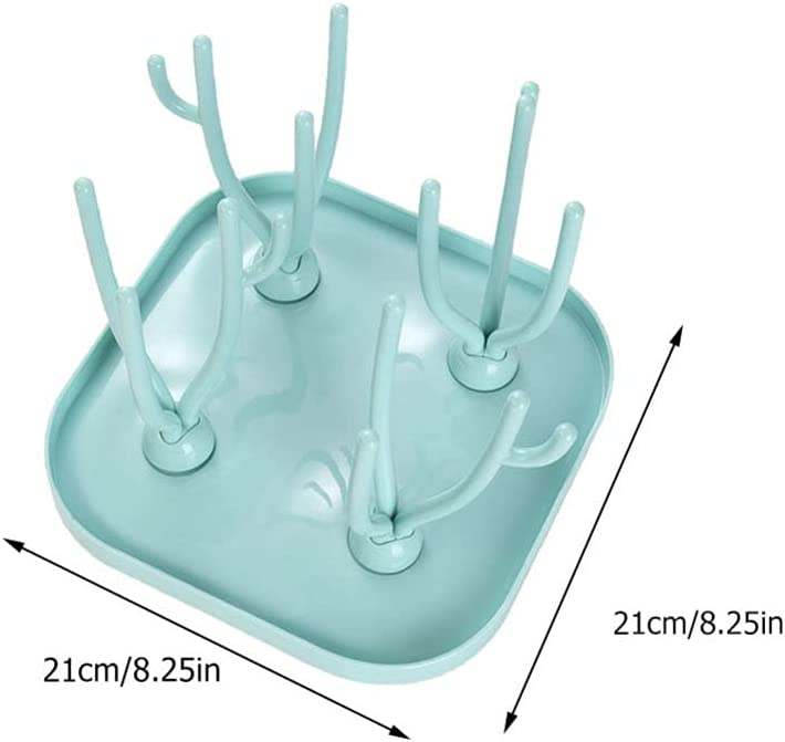 Baby Bottle Drying Rack Dryer Holder Stand for Nursing Bottles, Cups, Teats, Pump Parts Pink