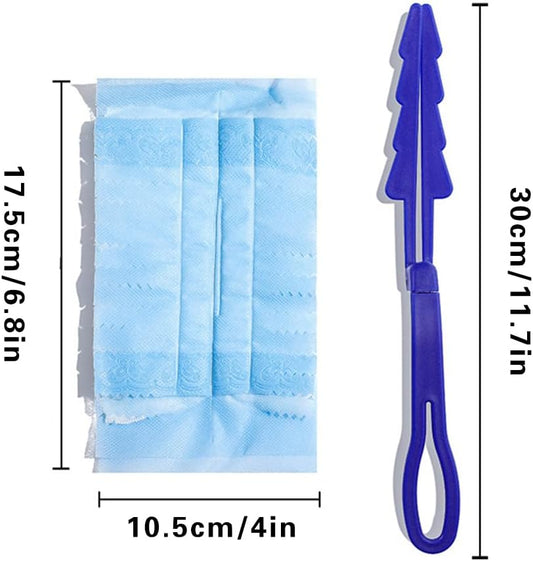 40Pcs Cleaning Wiper Dust Wiper With Handles Disposable Duster Refills