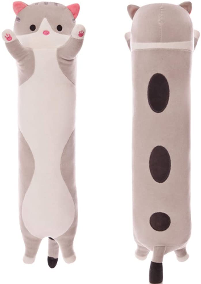 Cute Plush Cat Doll Soft Toy 110cm Gray