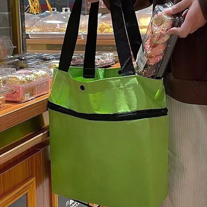 Foldable Shopping Cart Green