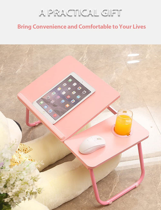 Laptop Desk Bed Tray Desk Table Pink