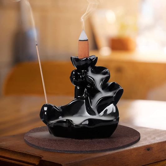 Backflow Incense Burner 4 Tier Lotus