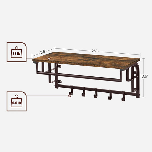 VASAGLE all-Mounted Coat Rack