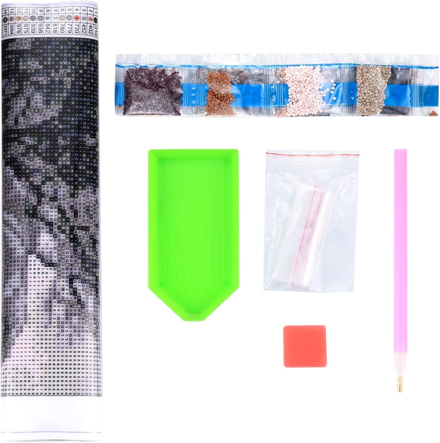 DIY Artificial Diamond Art Painting 6 Paint Set - A