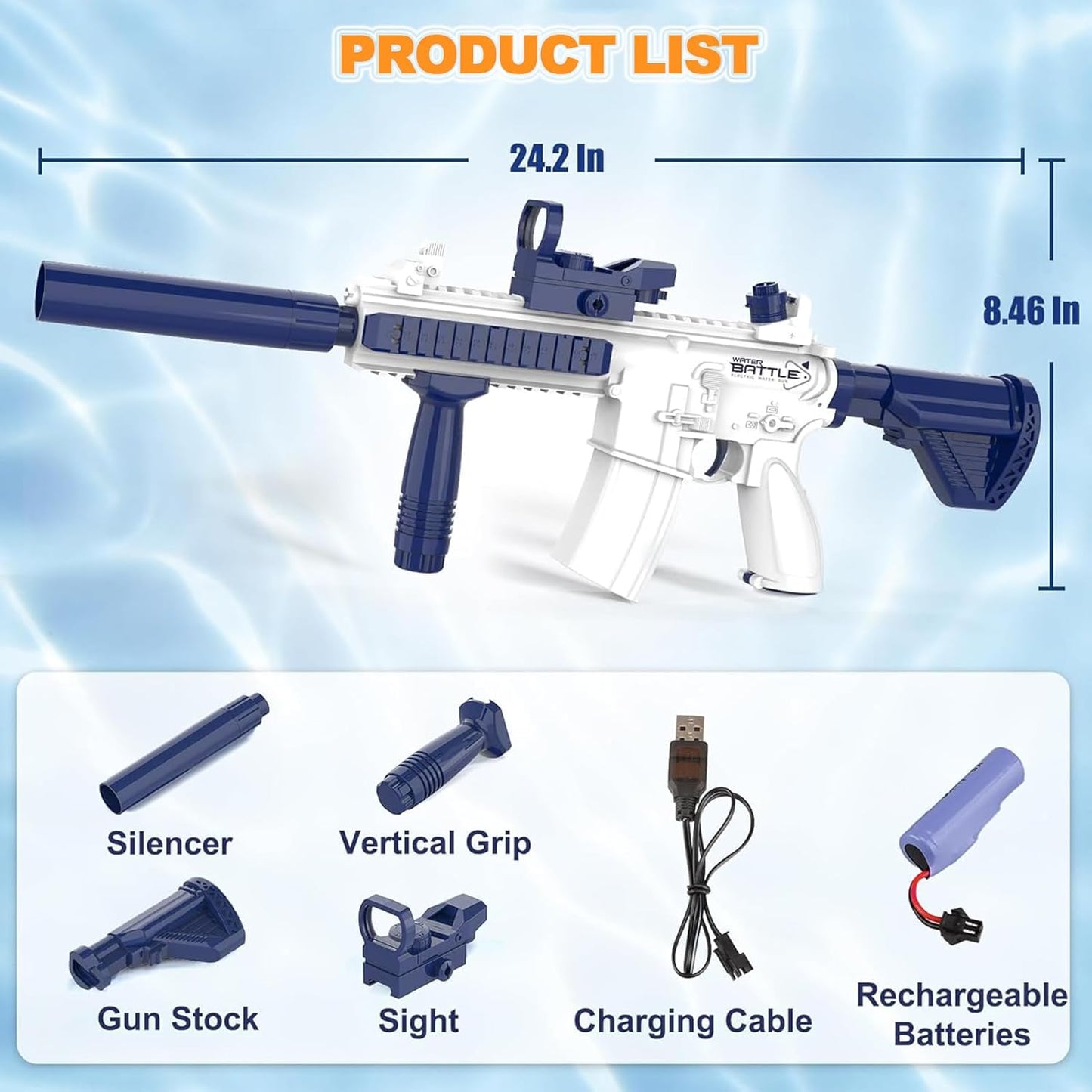 Electric Water Gun Water Blaster 416