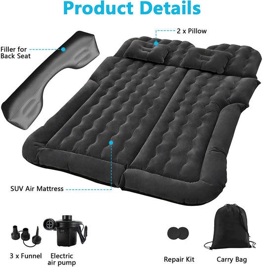 Car inflatable bed - Black