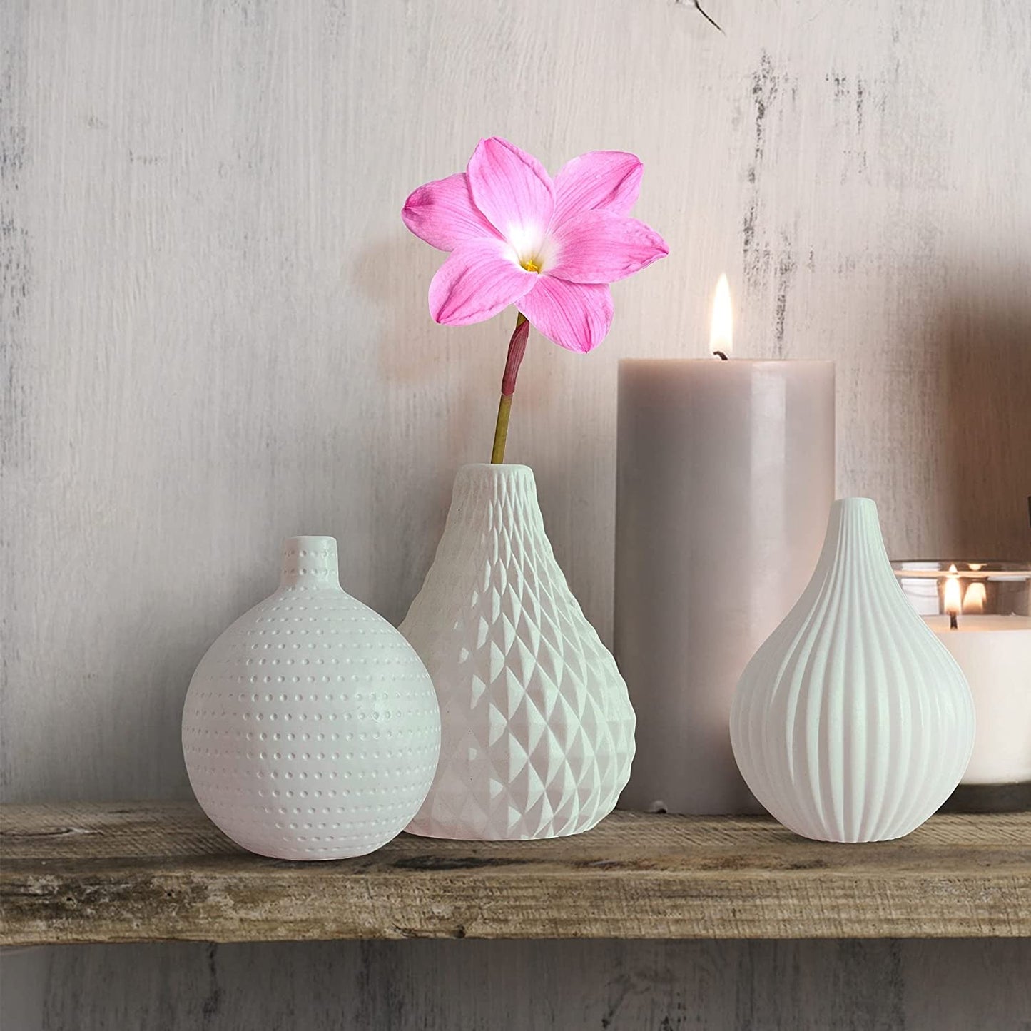 Ceramic Flower Vase 3 Pcs Set