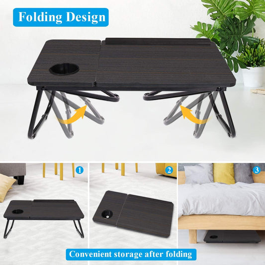 Laptop Desk Bed Tray Desk Table Black