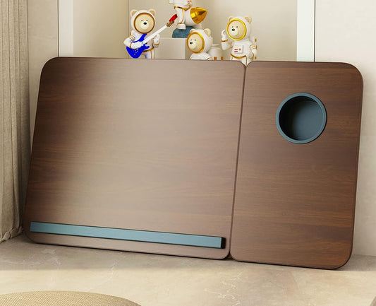 Laptop Desk Bed Tray Desk Table Walnut