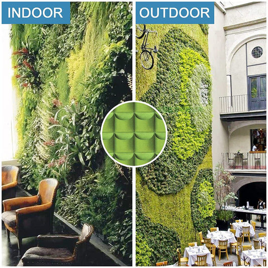 49 Pockets Hanging Planter Bags Vertical Wall Mounted Plant Planting Grow Bags