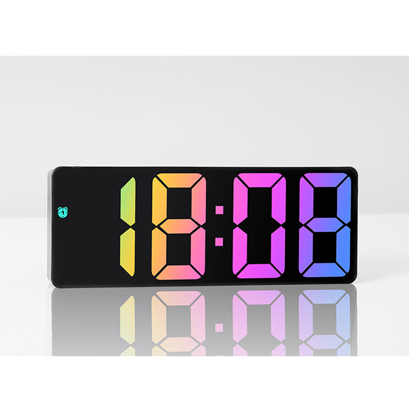 LED Table Alarm Clock Black