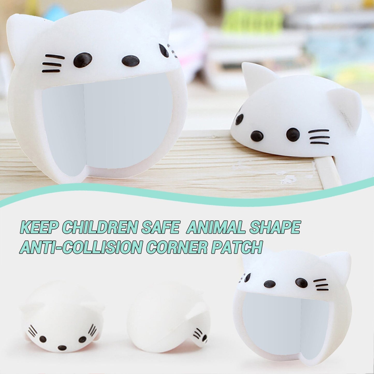 Table Corner Protector - Cat (4pc)