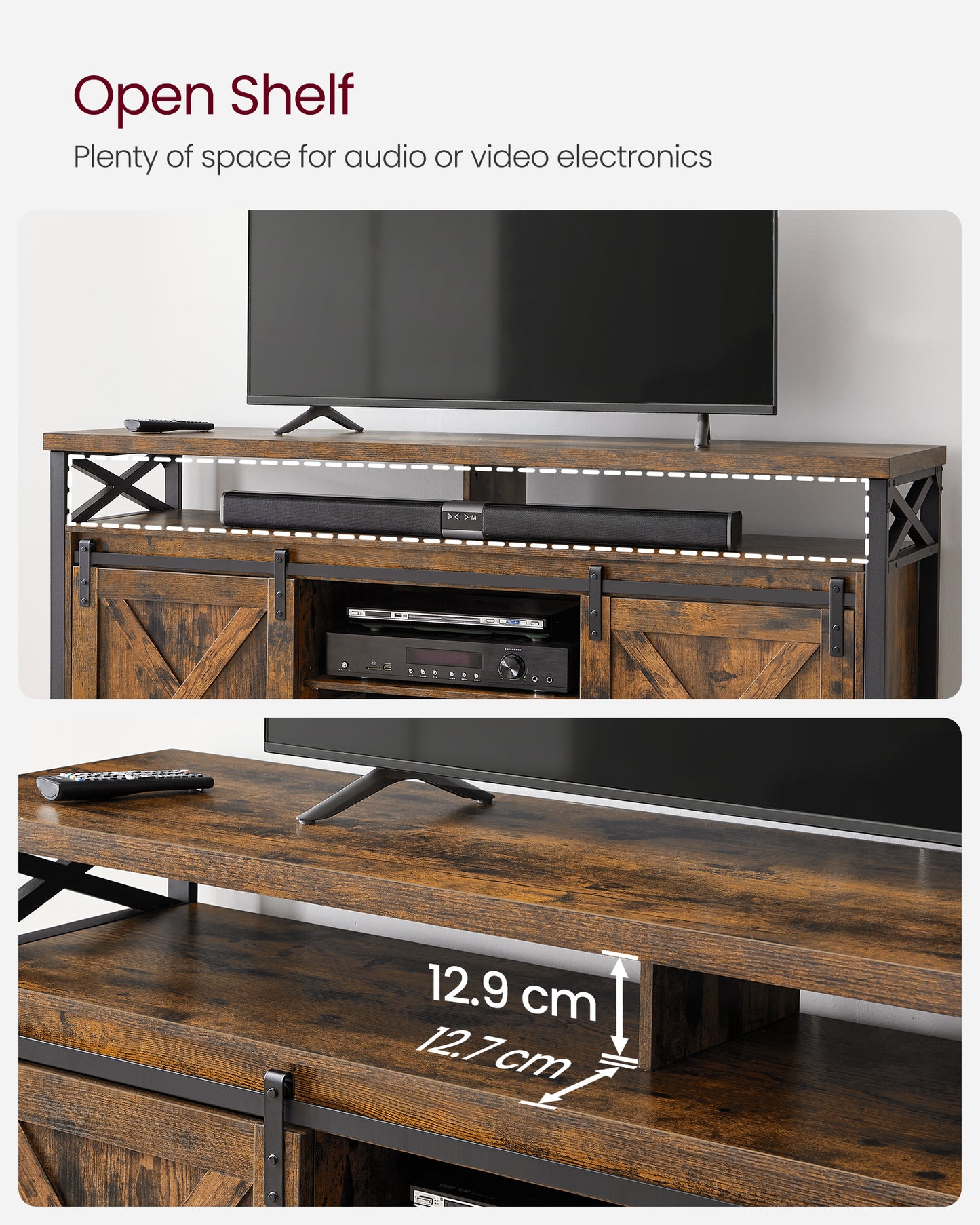 VASAGLE TV Stand for 65 Inch TV
