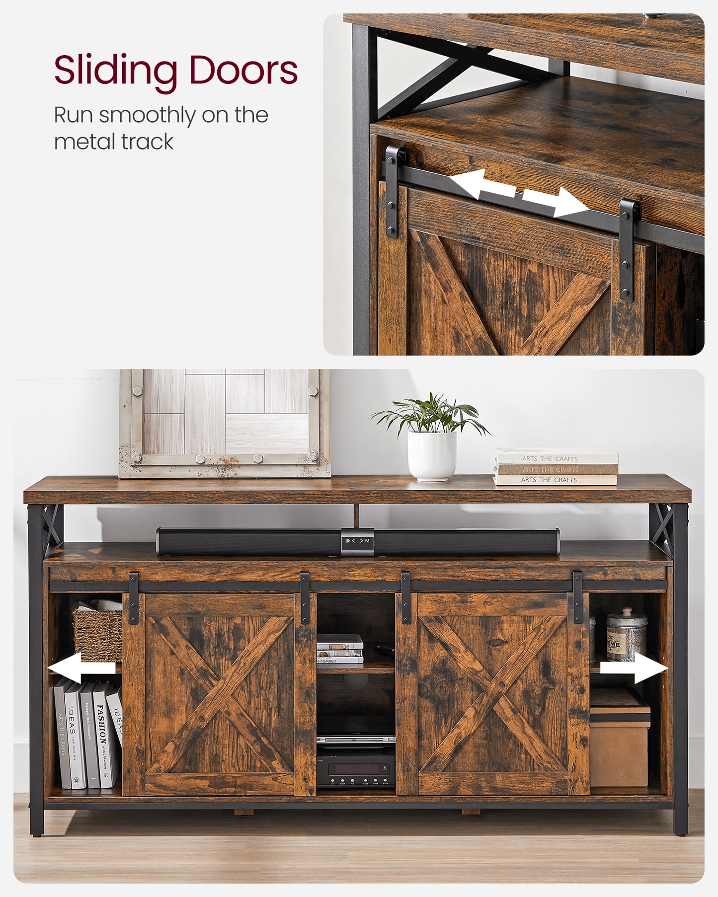 VASAGLE TV Stand for 65 Inch TV