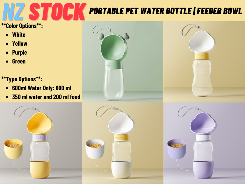 Pet travel water feeder Green 600ml