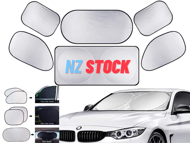 6Pcs Universal Full Car Sun Shade Window shade Heat Reflector