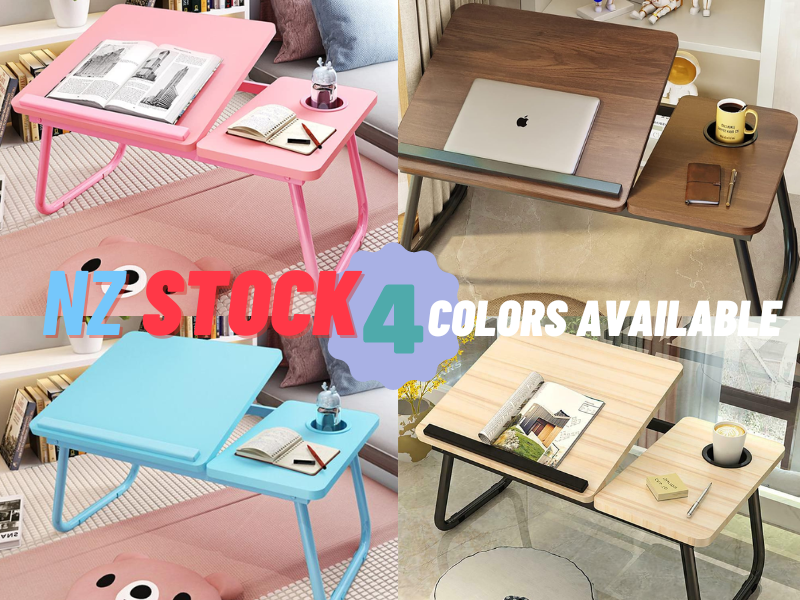 Laptop Desk Bed Tray Desk Table Blue