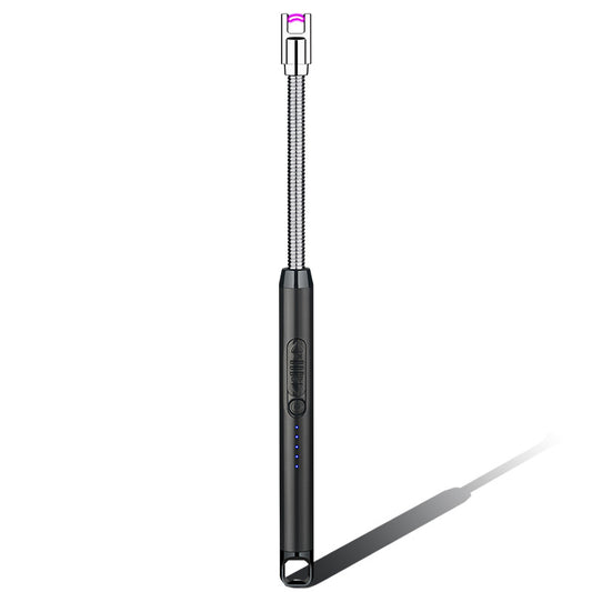 Electric Flameless Candle BBQ Lighter - Black and Sliver