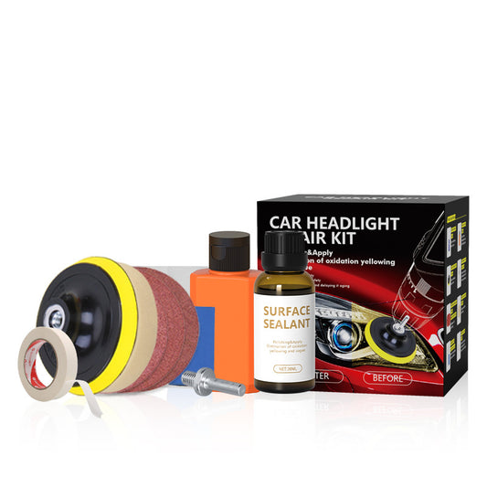 Car Headlight Restoration Kit Headlamp Lens Restore Oxidation Yellow Scratch Repair Liquid Polymer Chemical Polishing