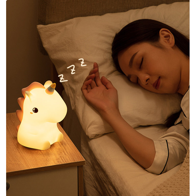 Night Light Tapping Rechargeable Night Light Sleeping Lights Unicorn