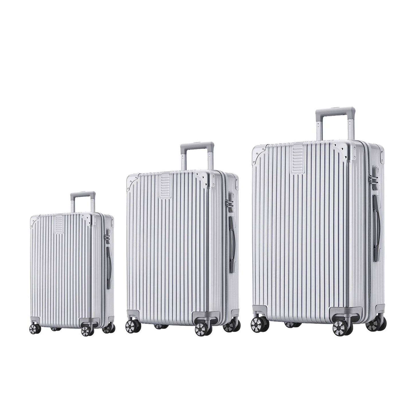 Luggage Set 3 Piece Set Suitcase Gray