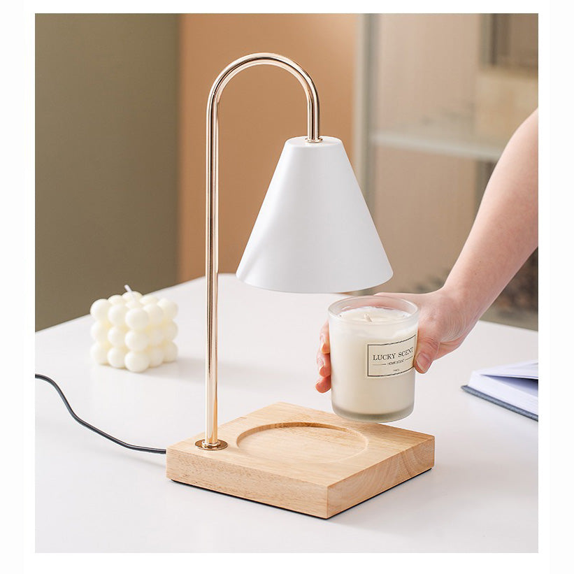 Candle Warmer Lamp Dimmable Electric Candle Wax Melter Lamp - White Oak