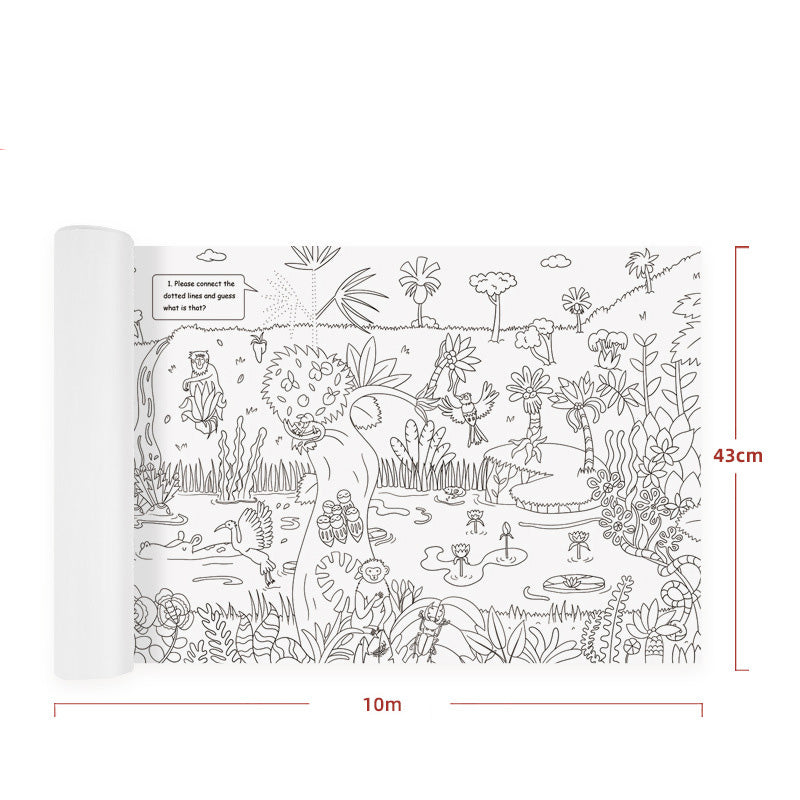 Coloring Paper Roll 10M - Tree