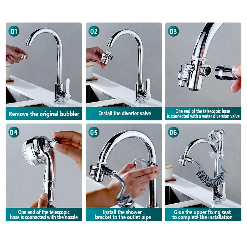 Sink Faucet Sprayer Hose Attachment