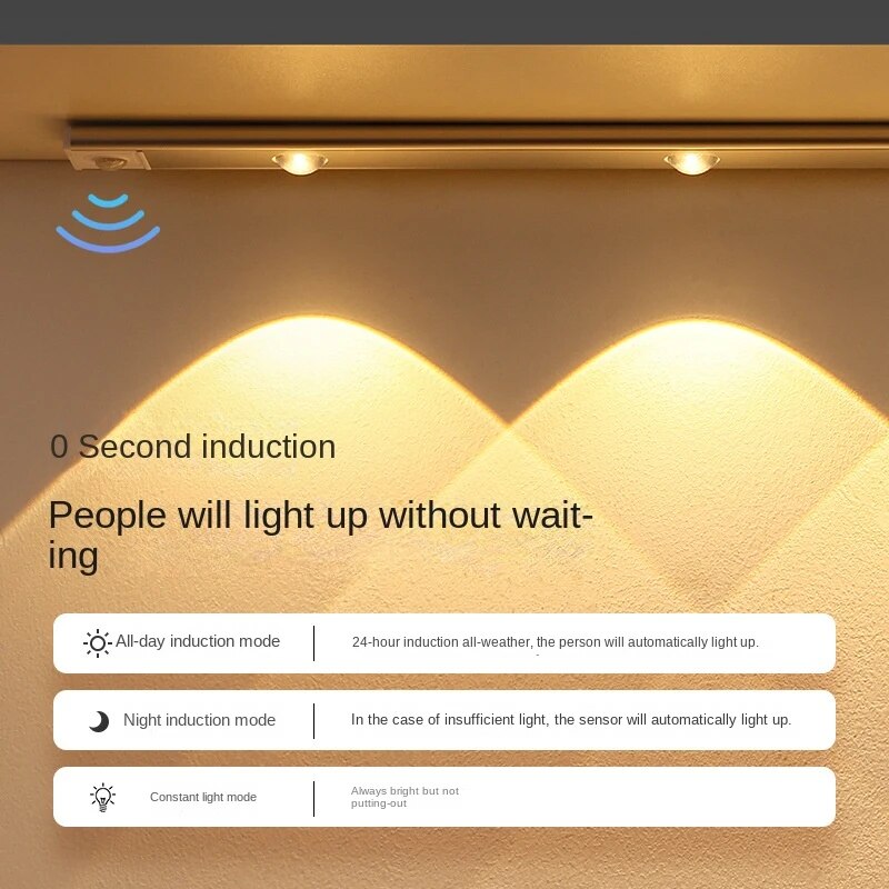 60cm LED Sensor Drawer Light Sliver