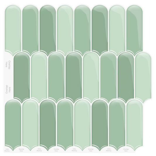 5 Pcs Self-Adhesive 3D Tiles - Jade