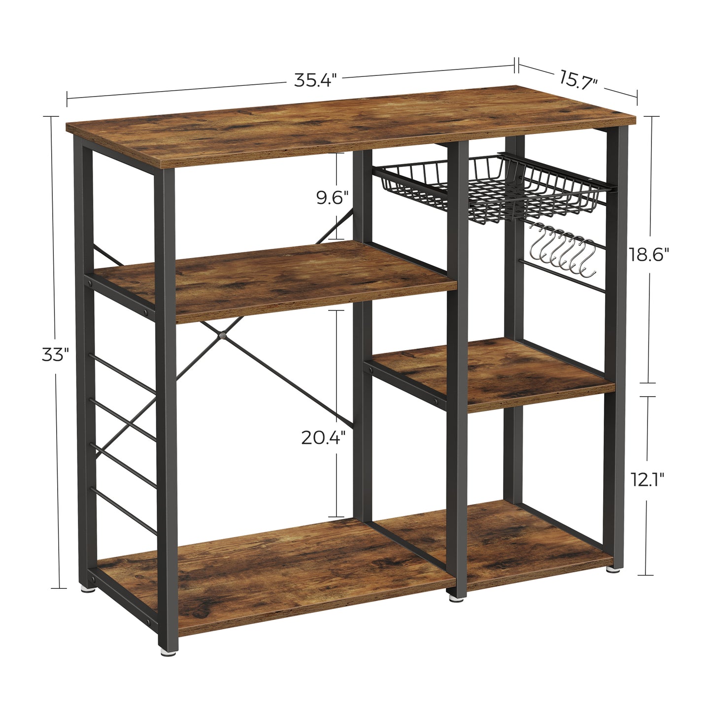 VASAGLE Kitchen Bakers Rack