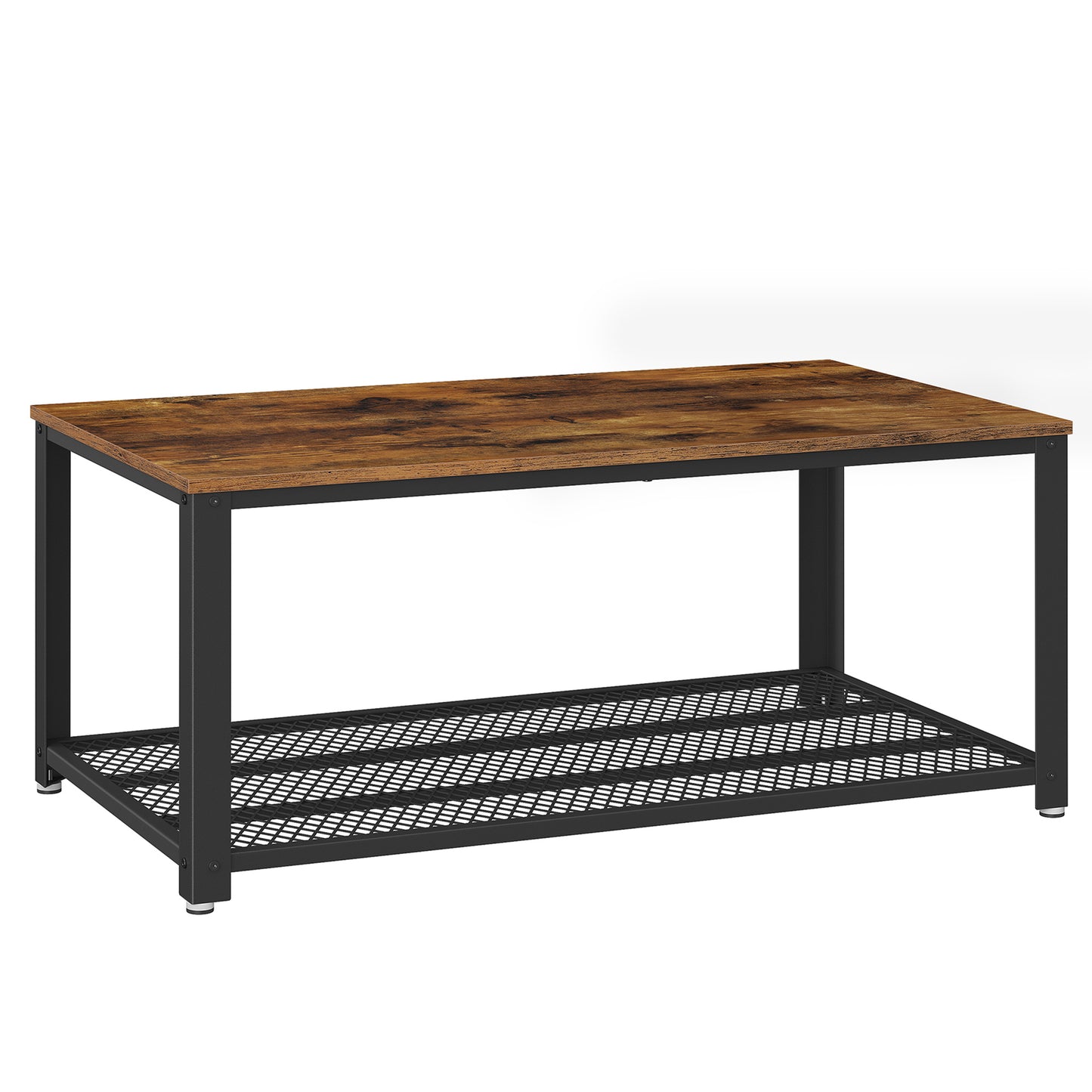 VASAGLE Industrial Coffee Table with Storage Shelf