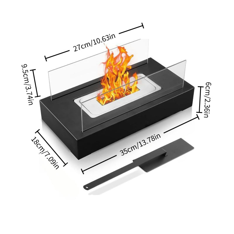 Tabletop Fire Pit,Indoor & Outdoor Table Top Firepit Ethanol Tabletop Fireplace Bowl for Patio Backyard Livingroom