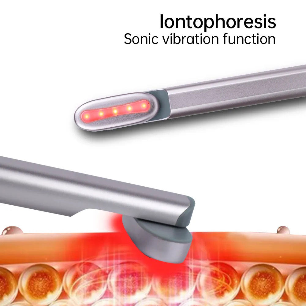4-in-1 Facial Wand – Red Light Therapy, Microcurrent & Massage