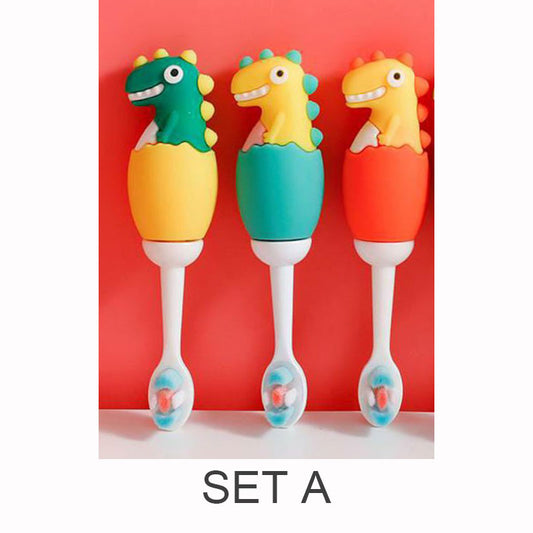 Soft Bristles Tooth brush for Kids - 3 Pcs Set A