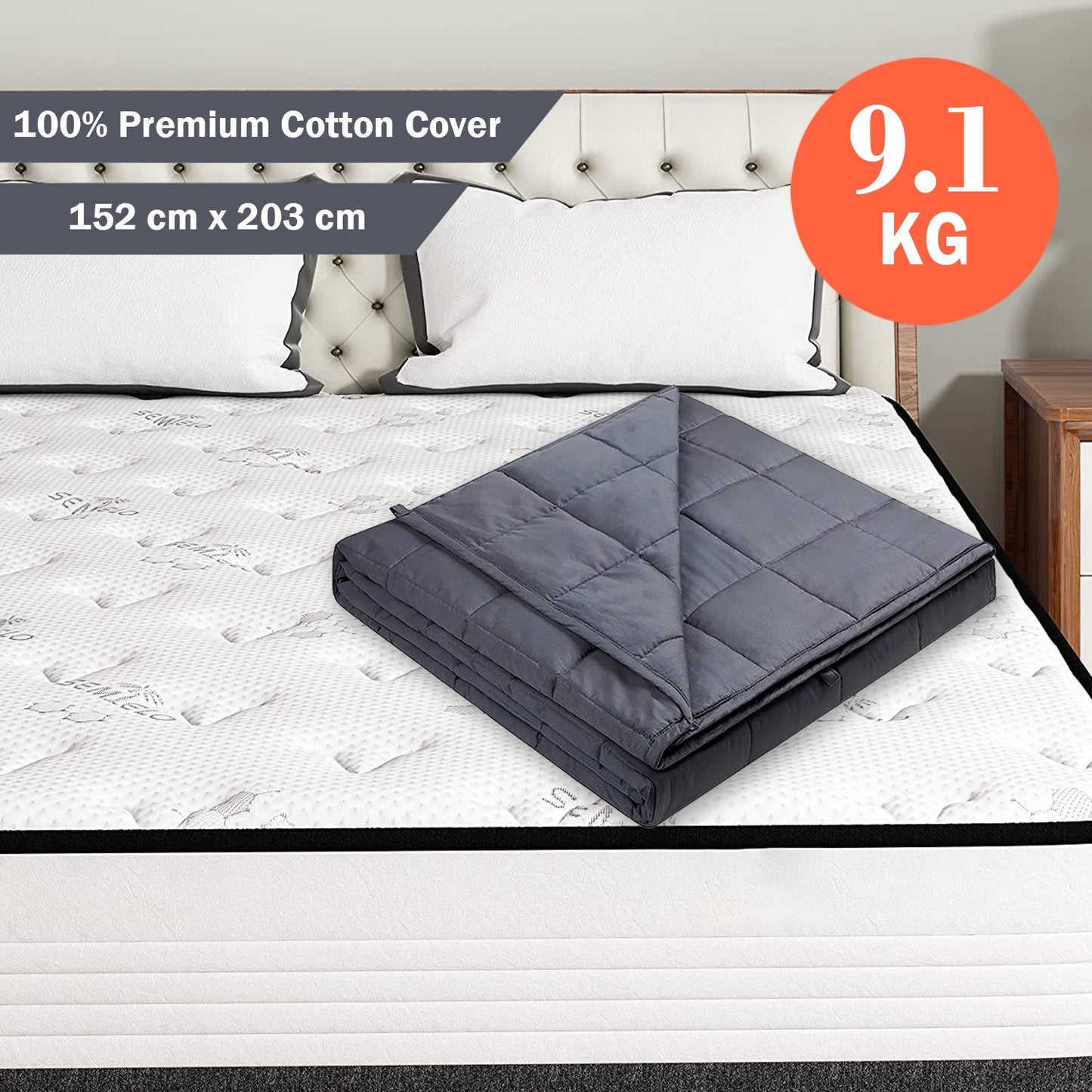 Weighted Blanket Queen - 152 * 203 cm (9.1kg weight)