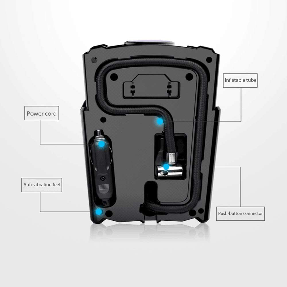 Portable Car Air Compressor - Black