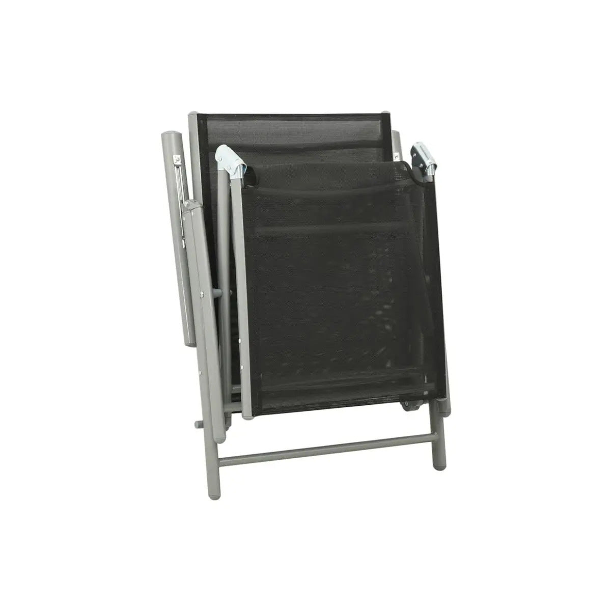 Outdoor Lounger Aluminum Alloy Lounger Black