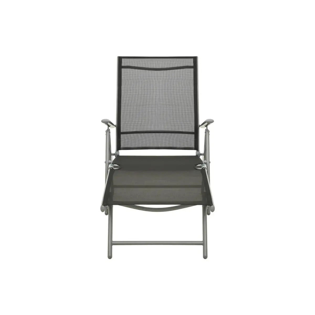 Outdoor Lounger Aluminum Alloy Lounger Black