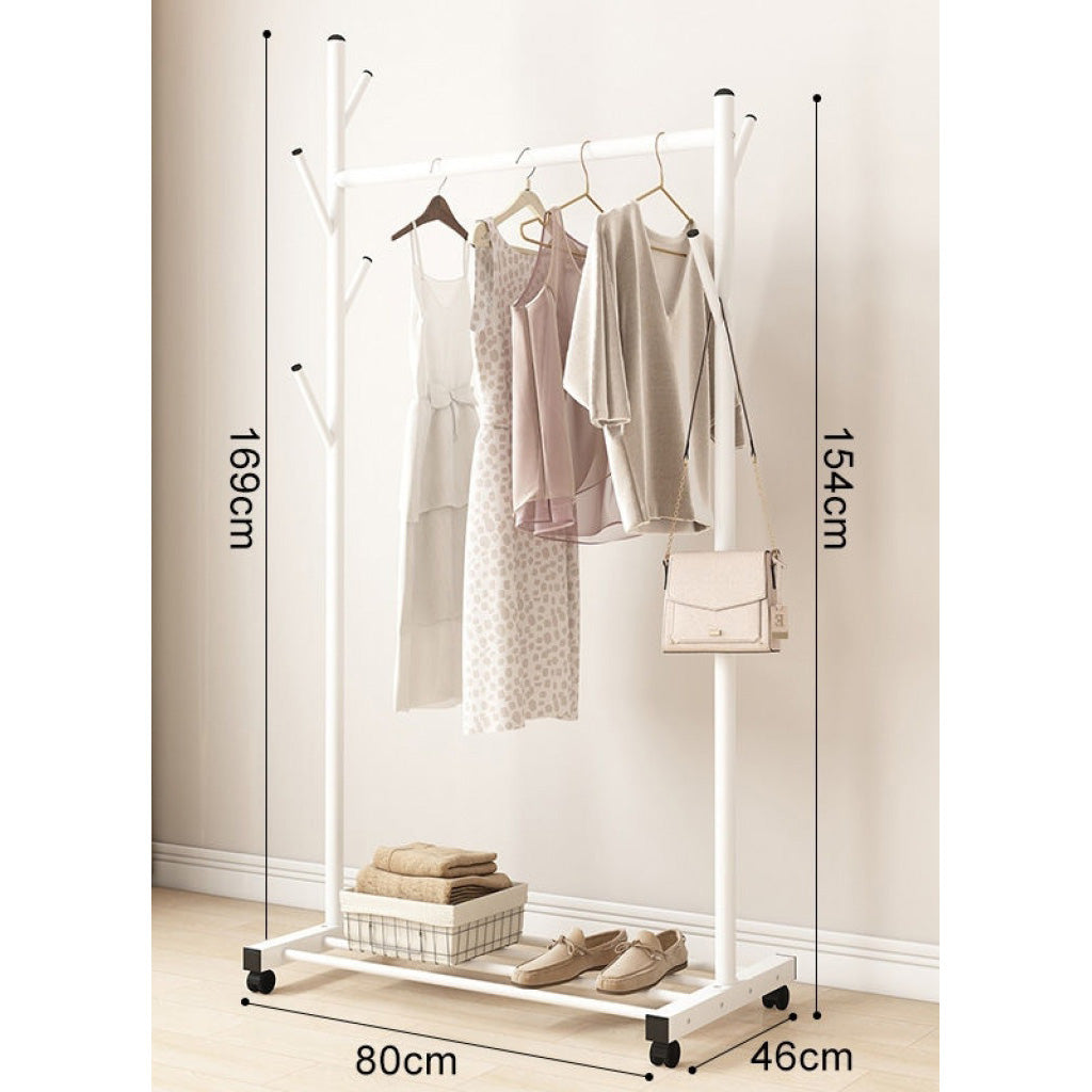 80CM COAT RACK WHITE