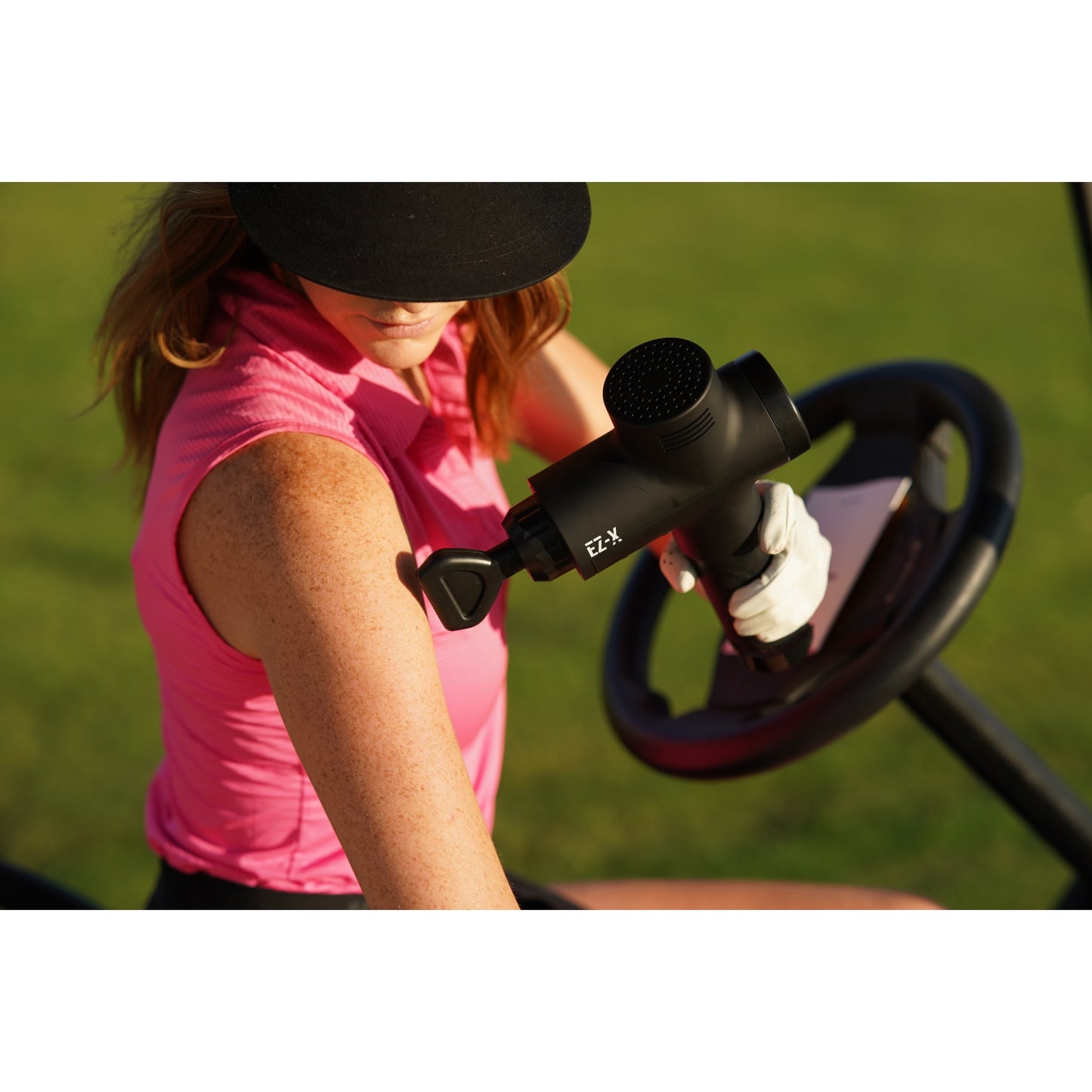 Premium Percussion Massage Gun - 30 Speeds - 6 Heads - Extra Quiet