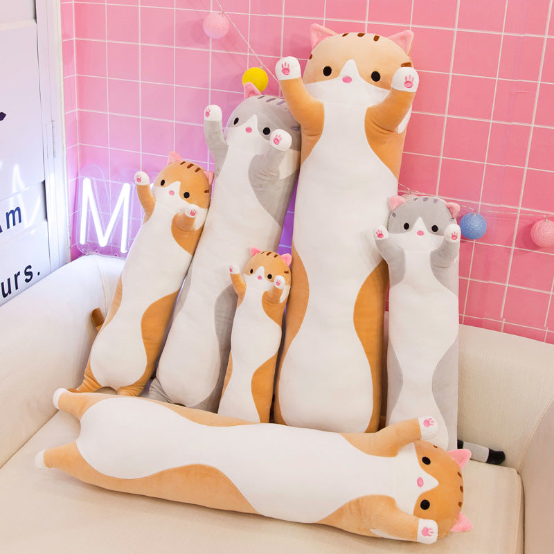 Cute Plush Cat Doll Soft Toy 110cm Brown