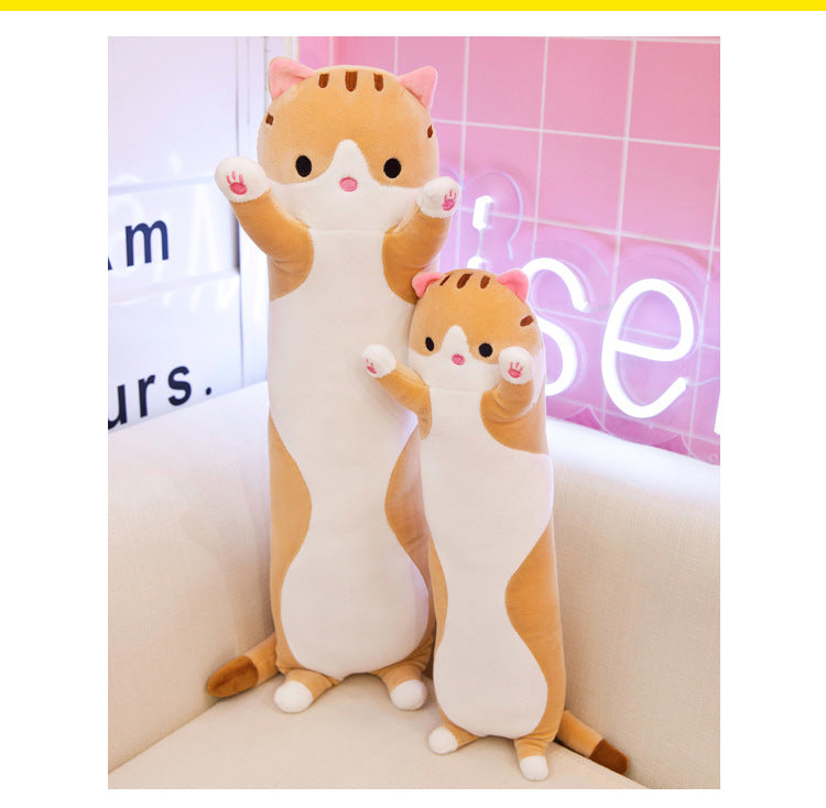 Cute Plush Cat Doll Soft Toy 110cm Brown