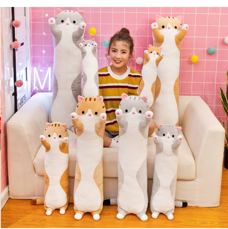 Cute Plush Cat Doll Soft Toy 110cm Brown