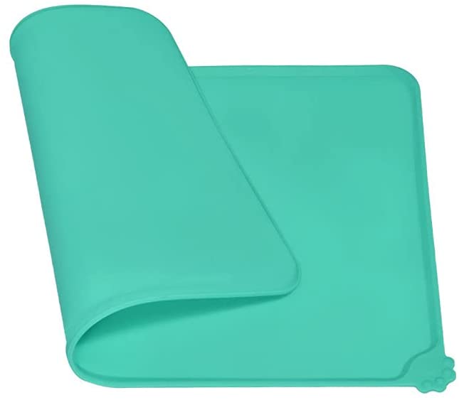 Silicone Non-Stick Dog Cat Bowl Mat Mint