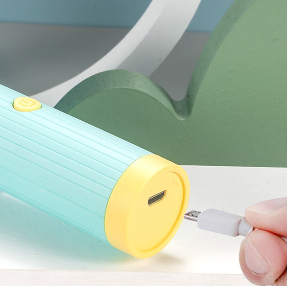 Portable Rechargeable Mini Fan Round Green