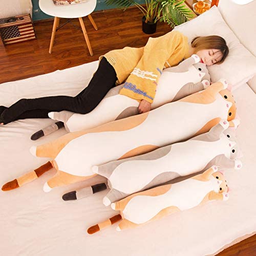Cute Plush Cat Doll Soft Toy 110cm Brown
